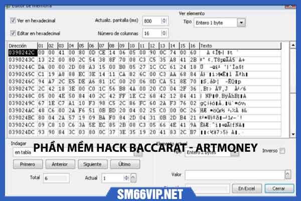 Phần mềm hack Baccarat ArtMoney
